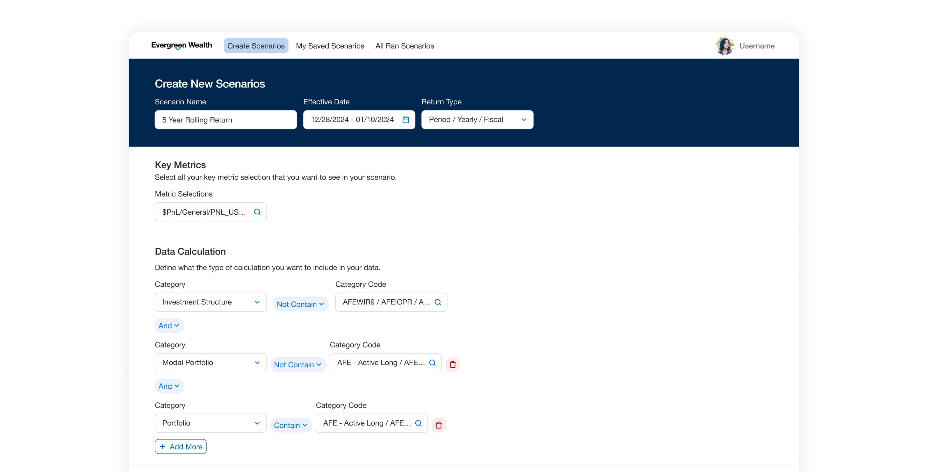 Conditions interface