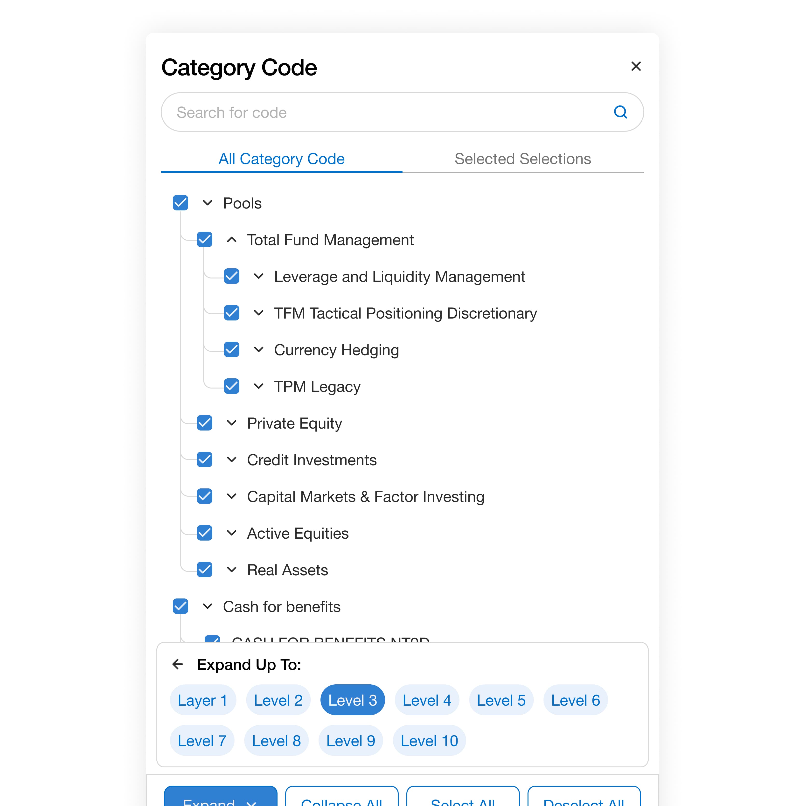 Group select UI