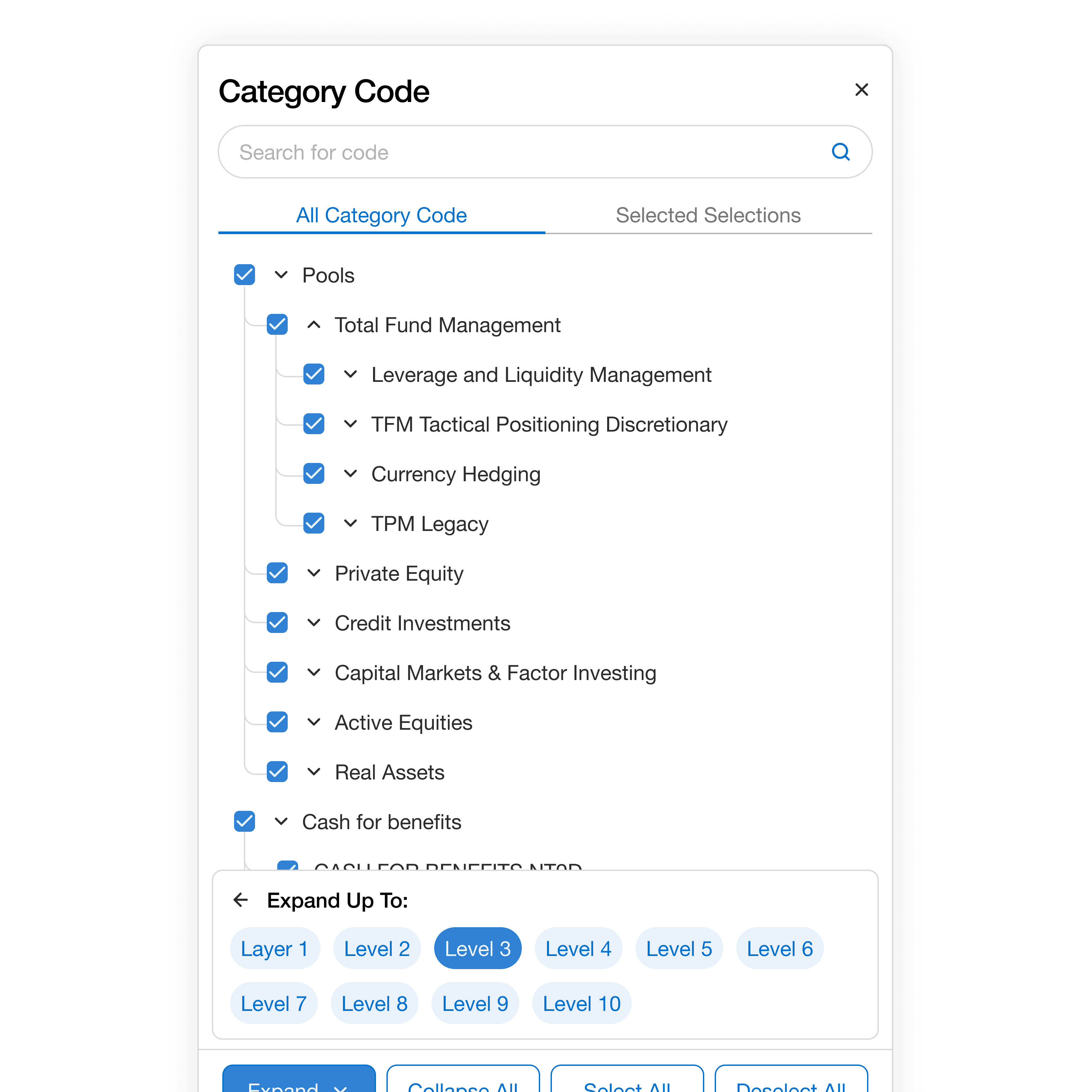 Group select UI