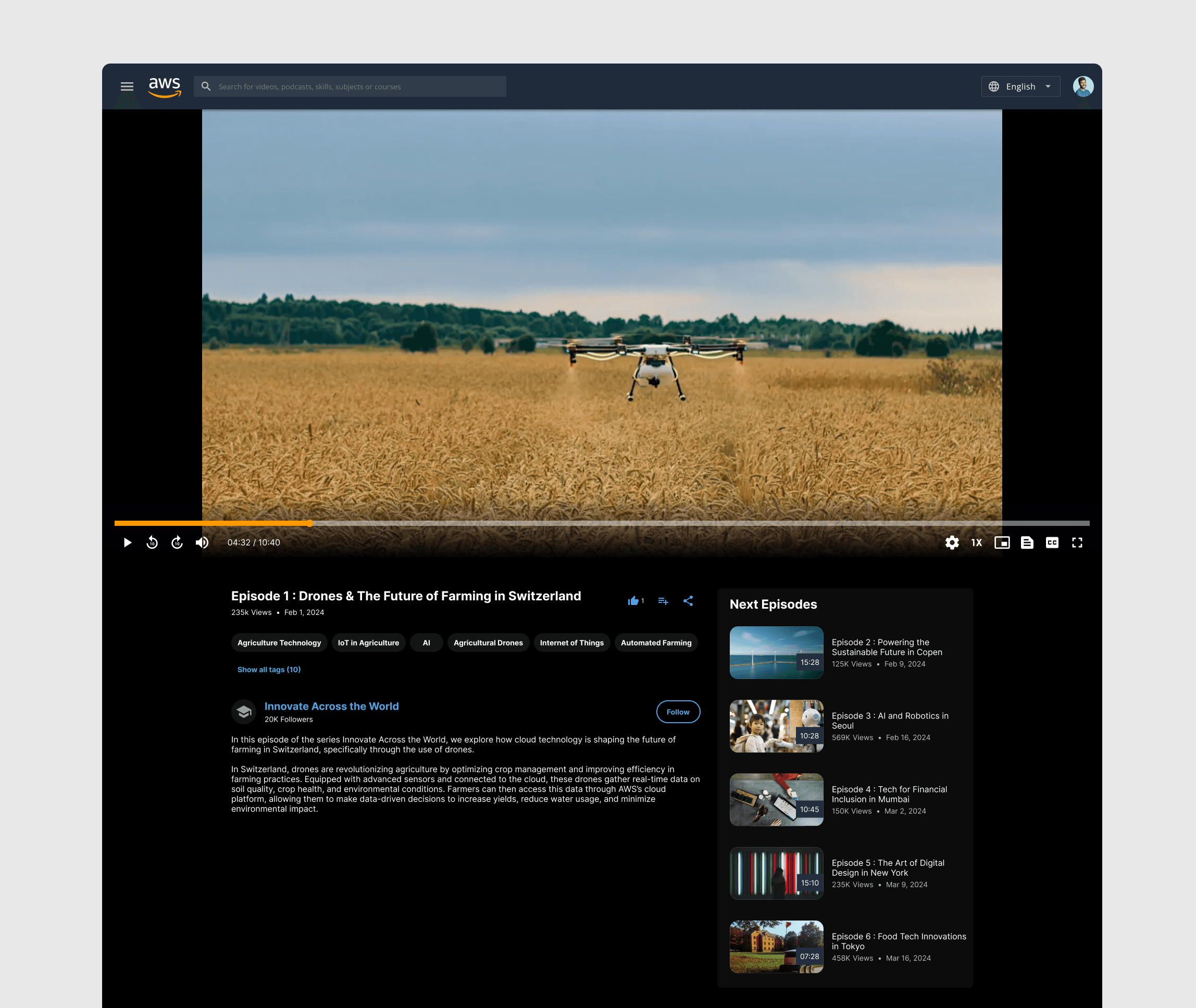 AWS TV seamless viewing